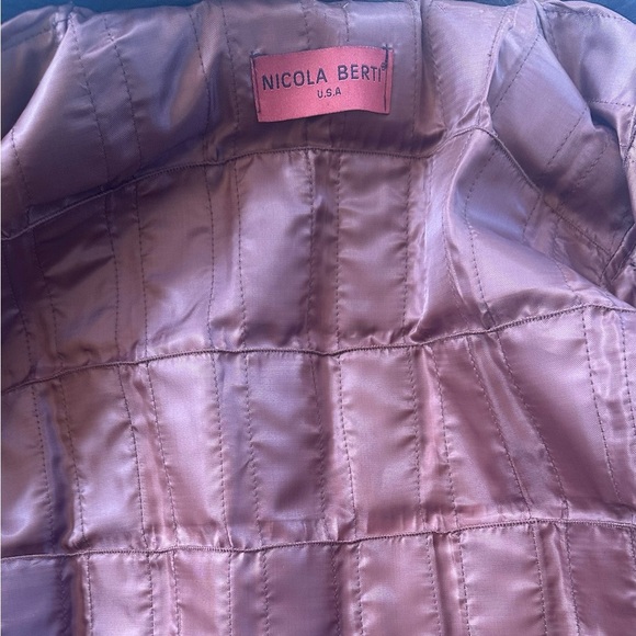 Nicola Berti Animal Fur Patch Work Jacket With Fur Collar Medium EUC! - Picture 7 of 10